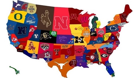 College Football Map